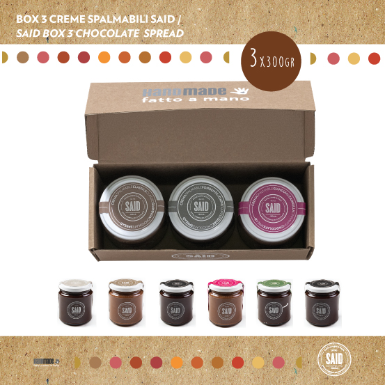 Confezione da 3 barattoli di crema spalmabile da 300 gr