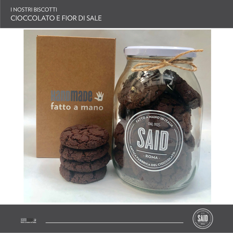 Biscotti fior di sale al cioccolato fondente