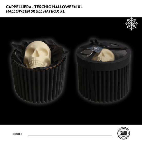 Cappelliera teschio Halloween XL