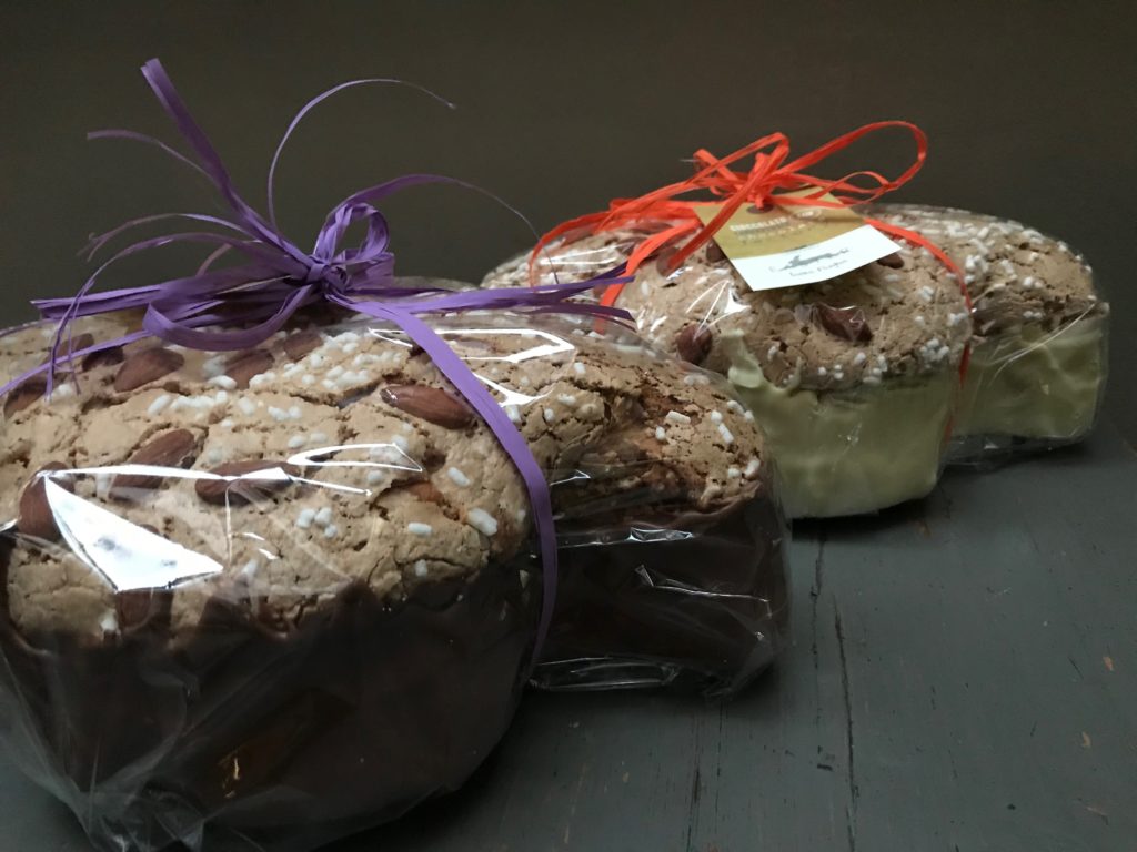 Colomba classica con fondo di Cioccolato fondente