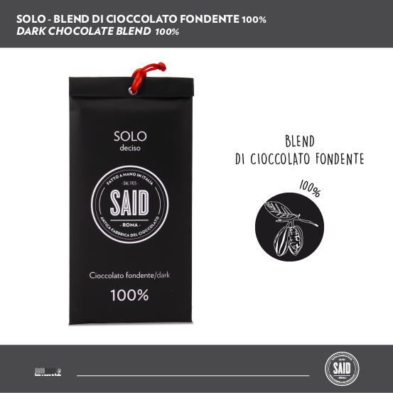 Solo: blend di Cioccolato fondente 100%