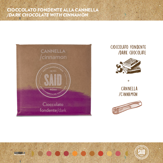 Tavoletta di Cioccolato fondente alla cannella