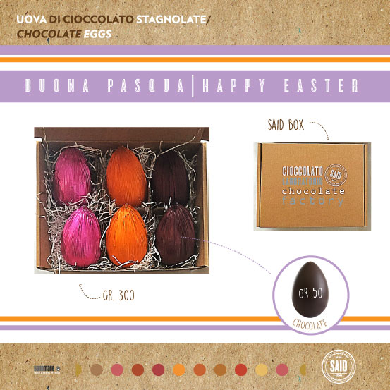 Box con 6 uova di Cioccolato
