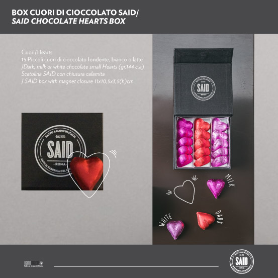 Scatola 18 cuoricini di cioccolato