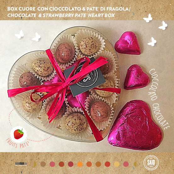 Box Cuore Cioccolato e patè di frutta