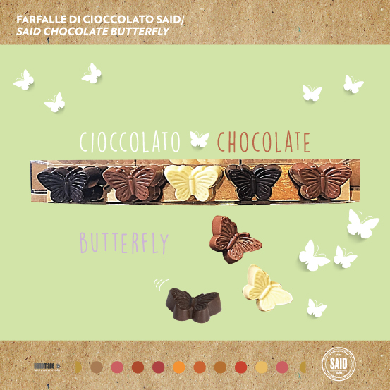 Farfalle di cioccolato Box trasparente