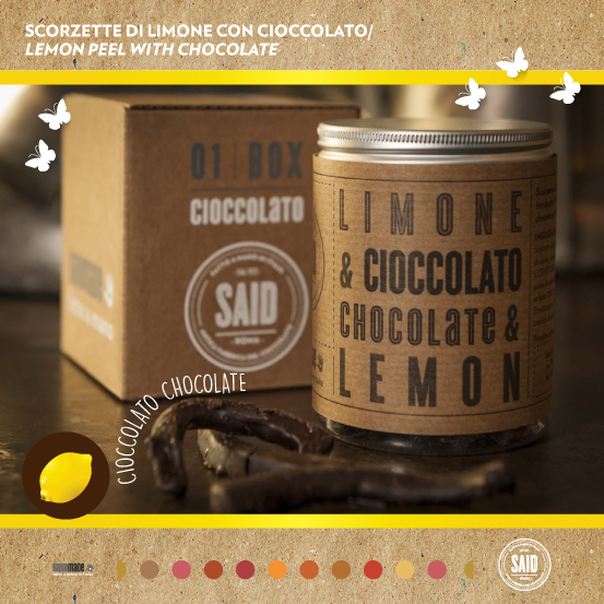 Scorzette di Limone ricoperte di cioccolato fondente