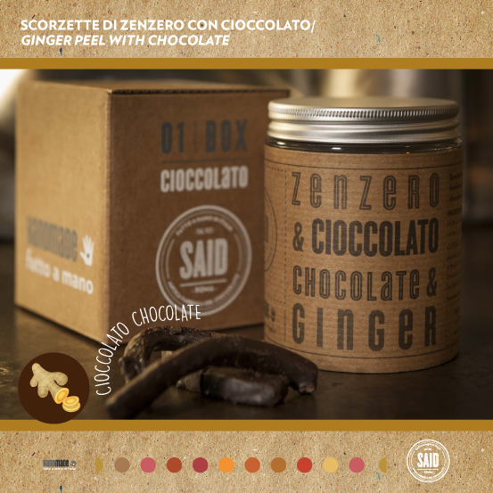 Scorzette di Zenzero ricoperte di Cioccolato fondente
