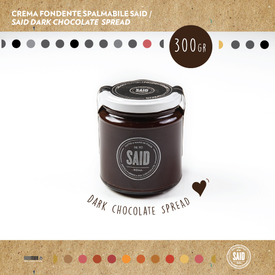 Barattolo di crema spalmabile al Cioccolato fondente
