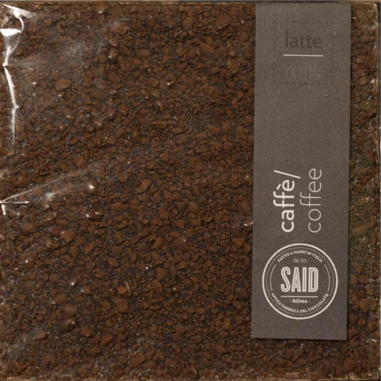 Tavoletta di Cioccolato al latte con granella di caffè