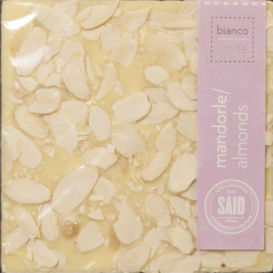 Tavoletta di Cioccolato bianco con mandorle filettate