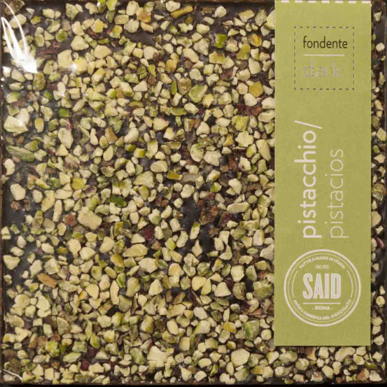 Tavoletta di Cioccolato fondente 72% con pistacchio