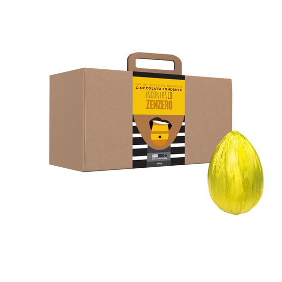 Uovo di cioccolato fondente allo zenzero 350 gr